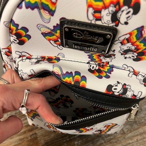 Disney Loungefly Mickey Pride Backpack - Picture 6 of 12